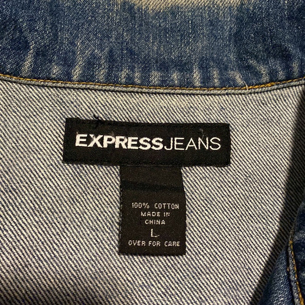 Express Blue Jean Jacket, L - Picture 2 of 4